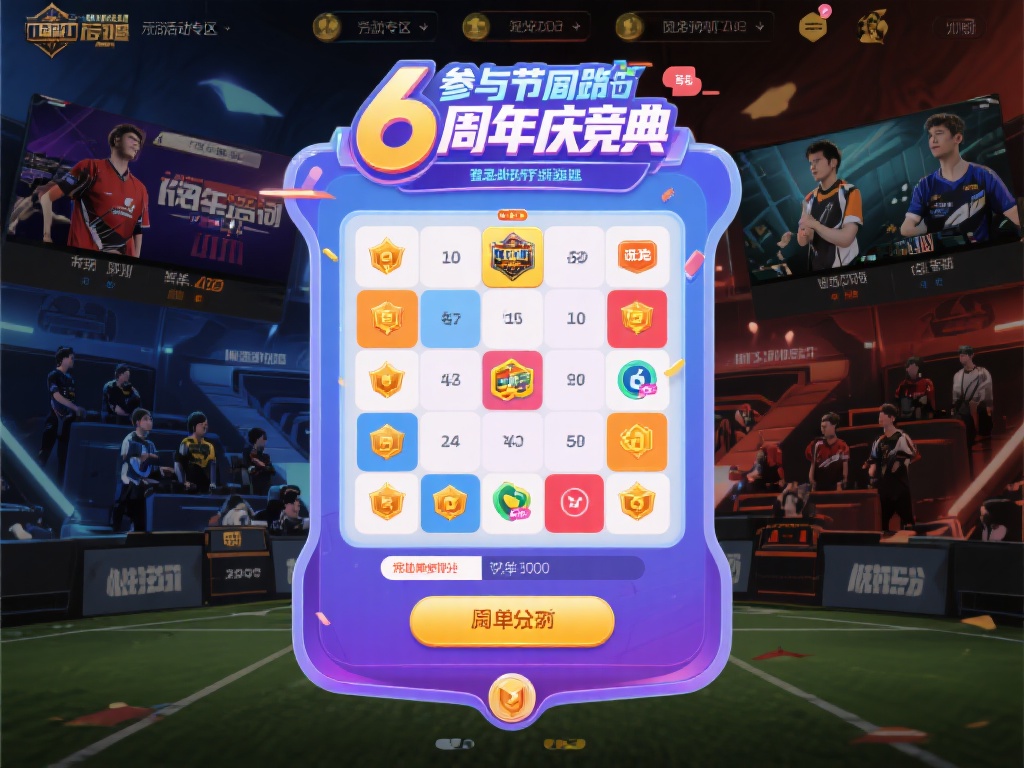英雄联盟六周年庆典竞猜活动火热开启,赢取丰厚奖励! (英雄联盟六周年庆典竞猜活动火爆开启,丰厚奖励等你来赢!) 参与这次的六周年庆典竞猜非常简单。首先,玩家需要登